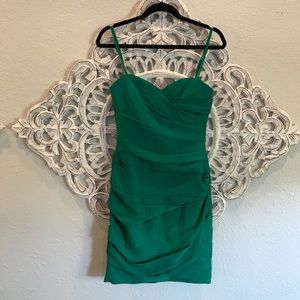 Bcbg green cocktail dress